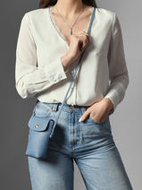 Longchamp Epure Schoudertas Blauw-vue-porte